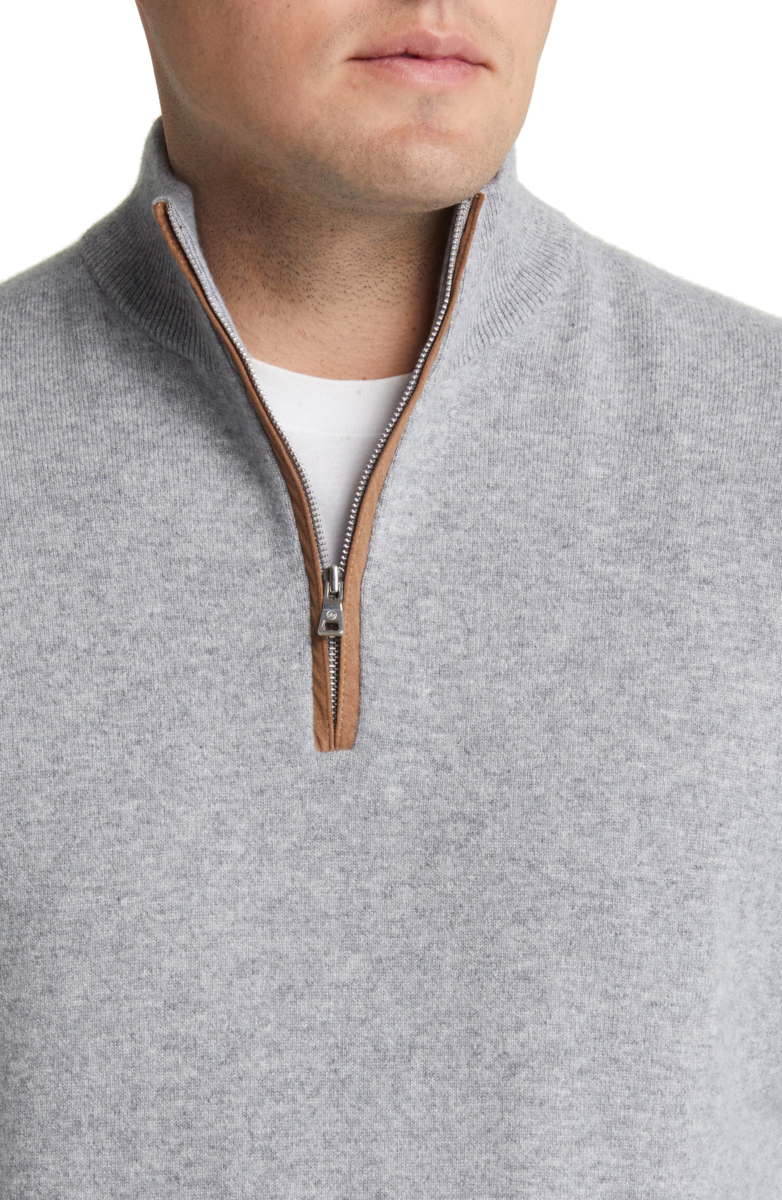 Peter Millar Crown Crafted Artisan Flex Cashmere Blend Quarter Zip