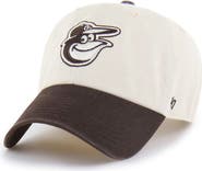 '47 Men's '47 Natural/Brown Baltimore Orioles Two-Tone Fashion Clean Up Adjustable Hat
