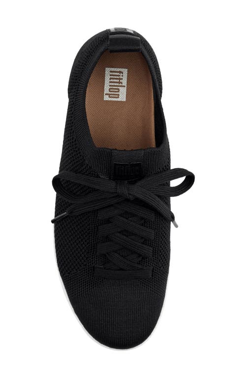 Fitflop Rally Knit Sneaker In Black