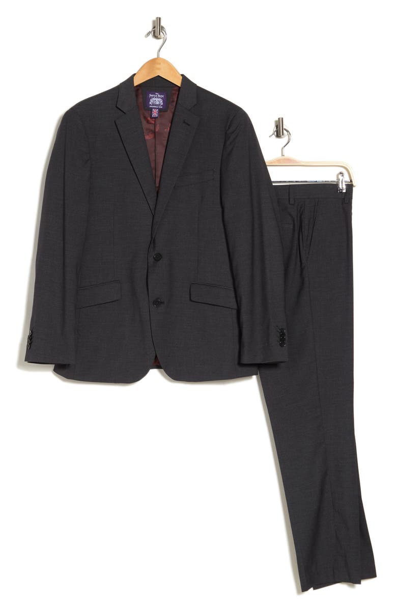 SAVILE ROW CO Houdstooth Print Two Button Notch Lapel Suit, Alternate, color, 