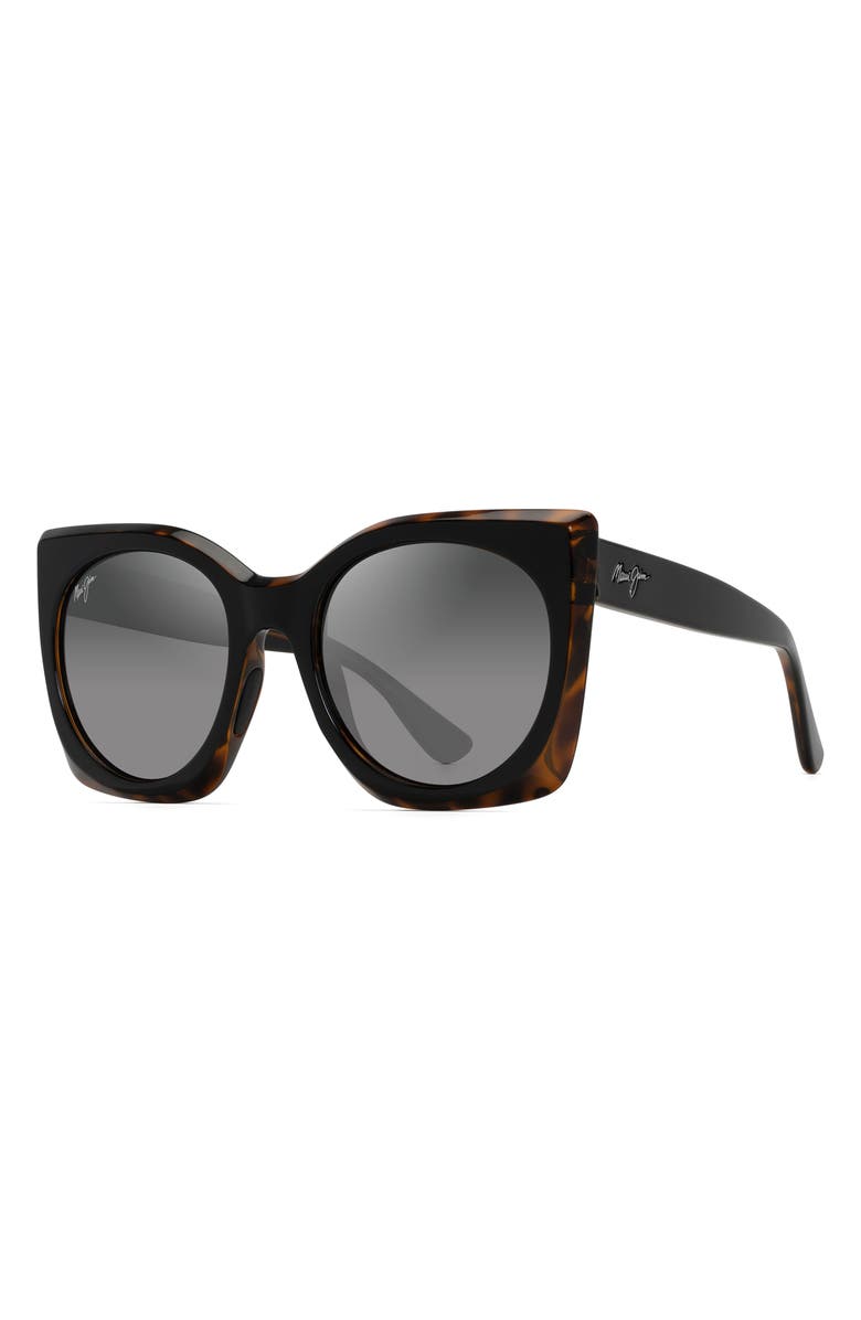 Maui Jim Pakalana 53mm Polarized Plus2<sup>®</sup> Cat Eye Sunglasses, Alternate, color, 