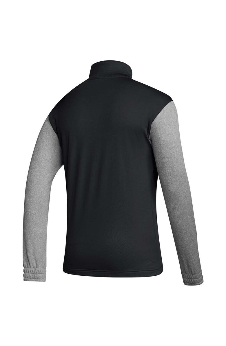 adidas Men's adidas Black Kansas Jayhawks Sideline AEROREADY Half-Zip Top, Alternate, color, Black