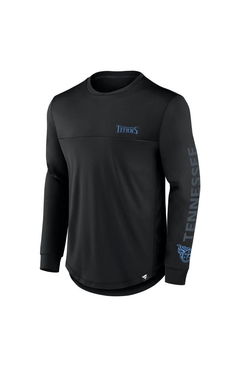 FANATICS Men's Fanatics Black Tennessee Titans Blackout Long Sleeve T-Shirt, Alternate, color, Black