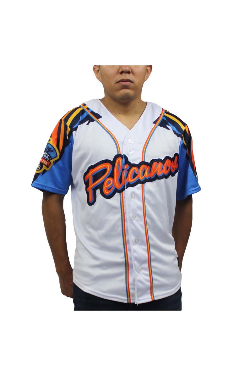 OT SPORTS Men's White Myrtle Beach Pelicans Copa Replica Jersey, Alternate, color, 