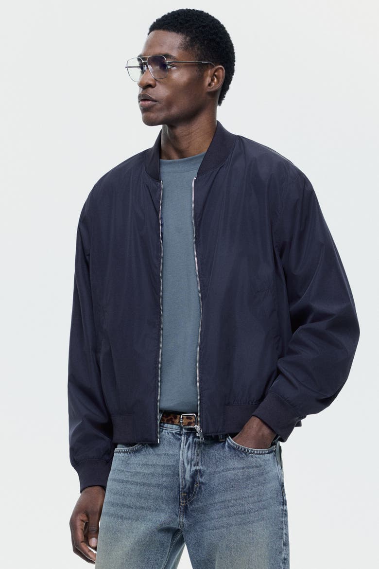 Lightweight Bomber Jacket, Alternate, color, Dark blue