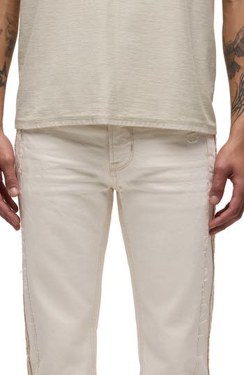 Coated Cargo Flare Jeans