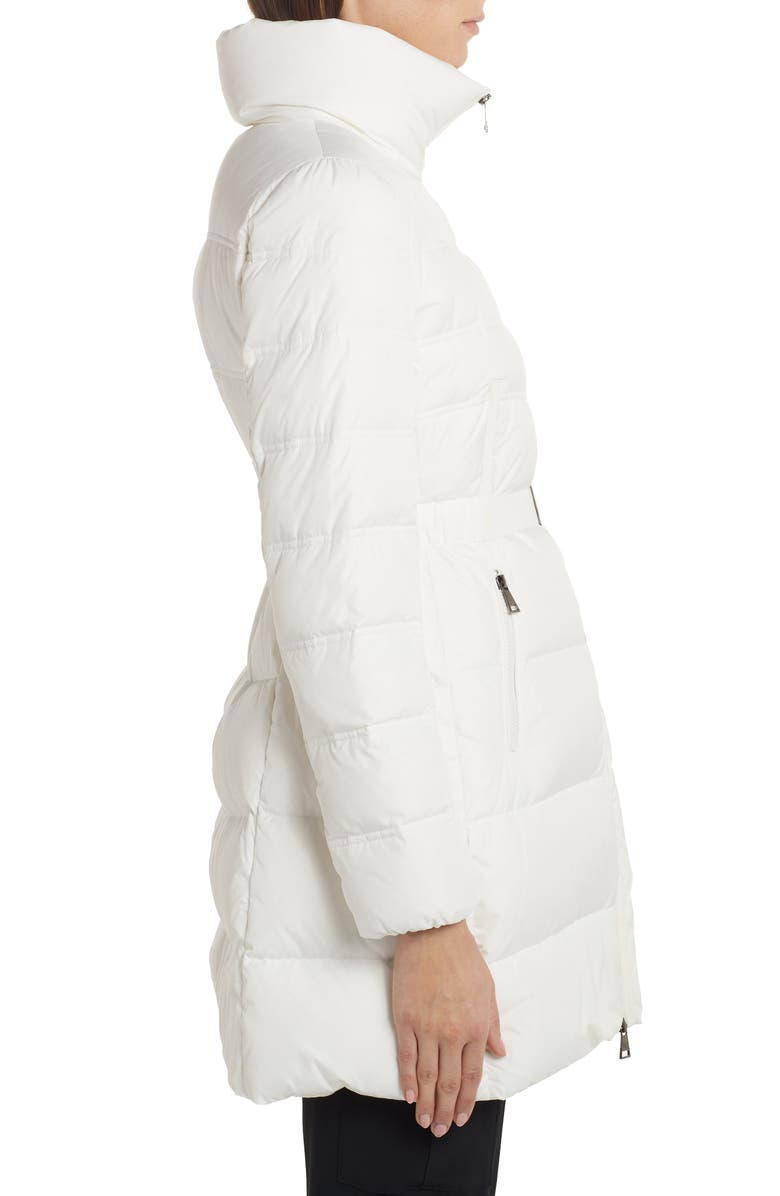 Moncler Accenteur Belted Quilted Down Puffer Coat, Alternate, color, 