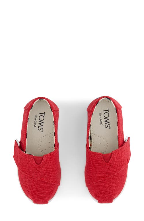 Toms Kids' Alpargata Sneaker In Red