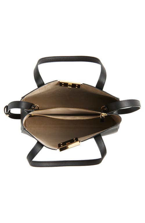 Shop Marni Small Trunkaroo Leather Tote In Black