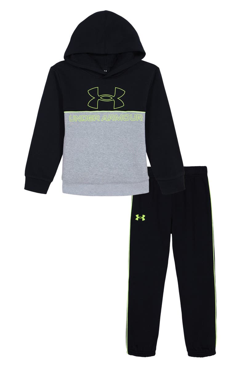 Under Armour Kids' Rival Performance Pullover Hoodie & Sweatpants Set, Main, color, 