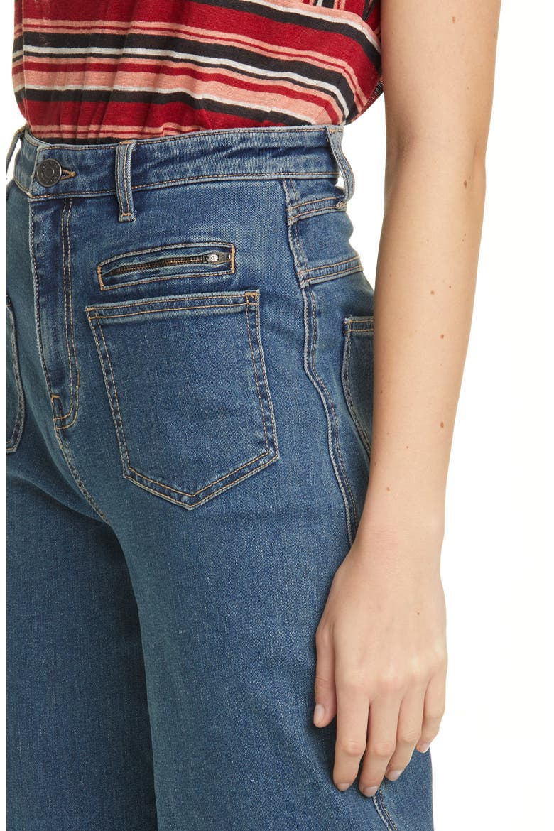 McKena Wide Leg Jeans, Alternate, color, MARINER