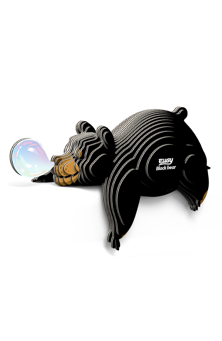 Eugy Puzzles Black Bear 3D Puzzle, Alternate, color, NO COLOR