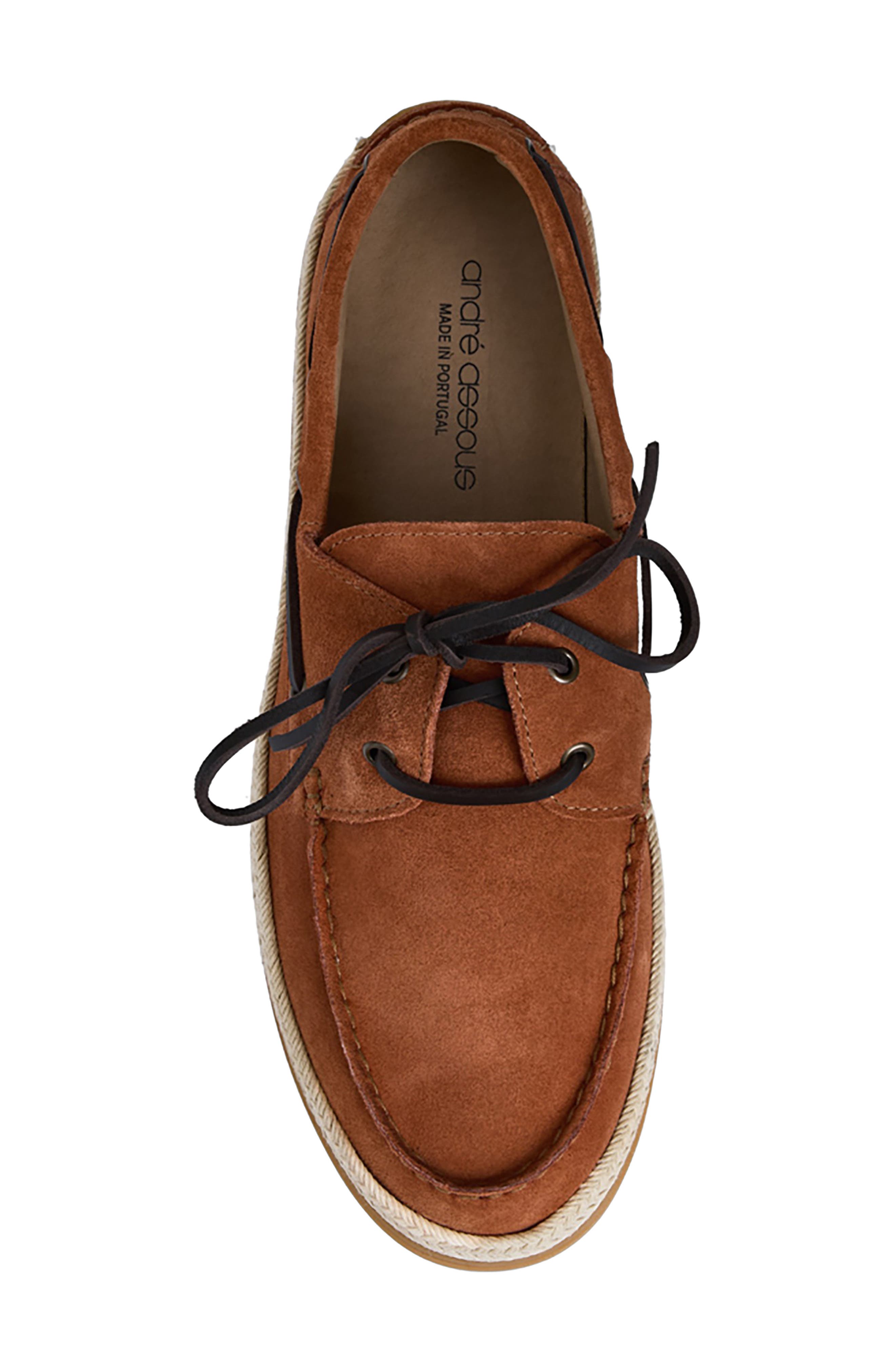 Allen Boat Shoe, Alternate, color, BRICK SUEDE