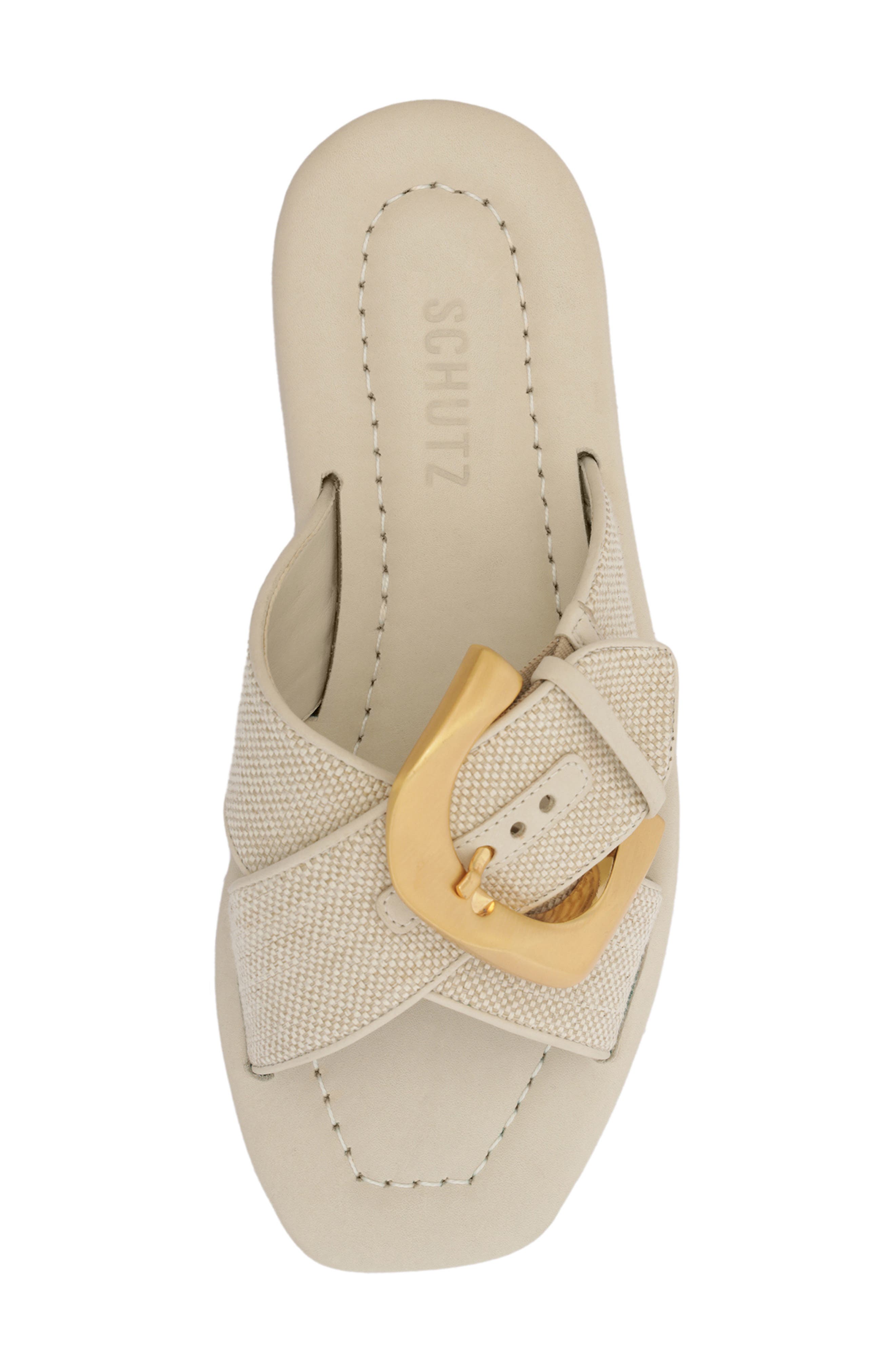 Lois Slide Sandal, Alternate, color, OFF WHITE