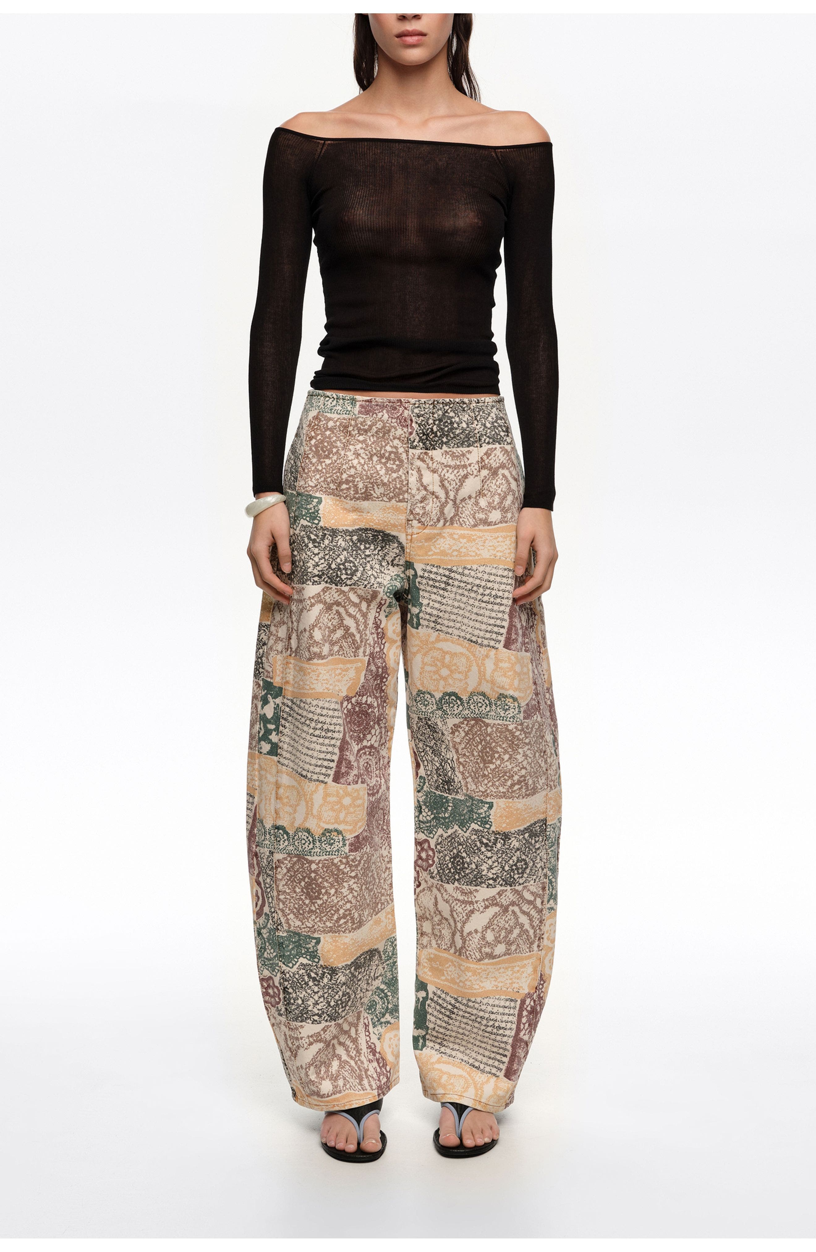selected LACE PRINT IVORY