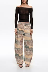 Bimba y Lola BARREL - Lace Jeans With Buckle