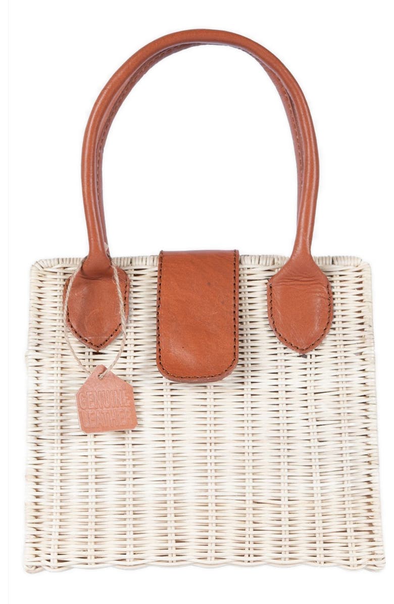 Jelavu Piper Handwoven Rattan Tote Bag, Main, color, Tan