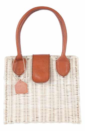 Jelavu Piper Handwoven Rattan Tote Bag
