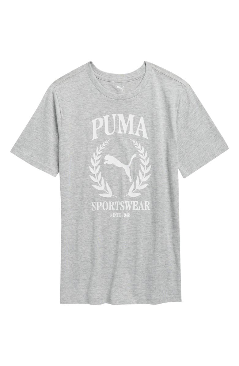 PUMA Kids' Recess Pack Graphic T-Shirt, Main, color, Grey/ Grey