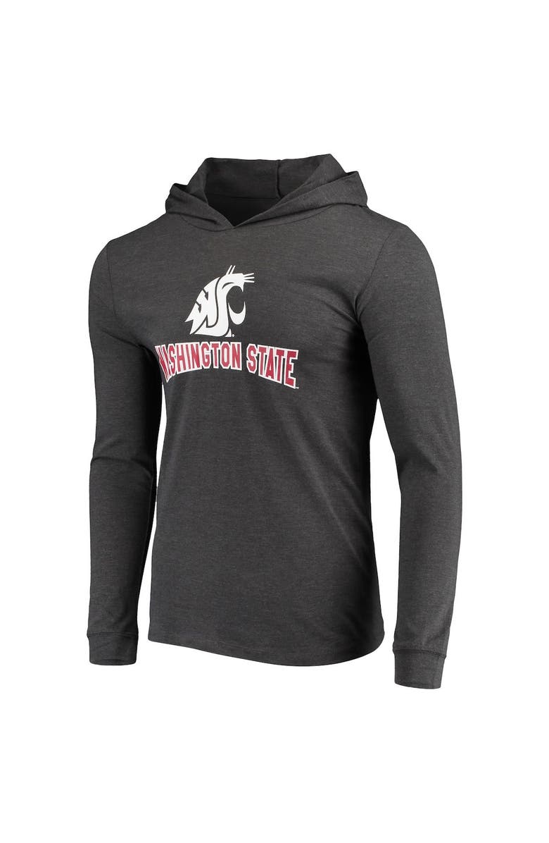 CONCEPTS SPORT Men's Concepts Sport Crimson/Charcoal Washington State Cougars Meter Long Sleeve Hoodie T-Shirt & Jogger Pants Sleep Set, Alternate, color,