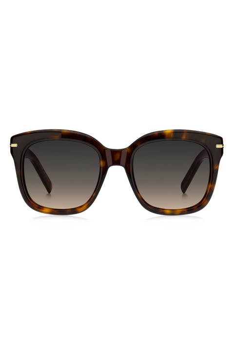 53mm Gradient Square Sunglasses