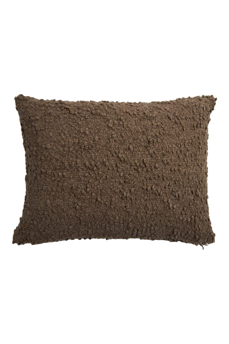Murphy Bouclé Big Accent Pillow, Main, color, WALNUT