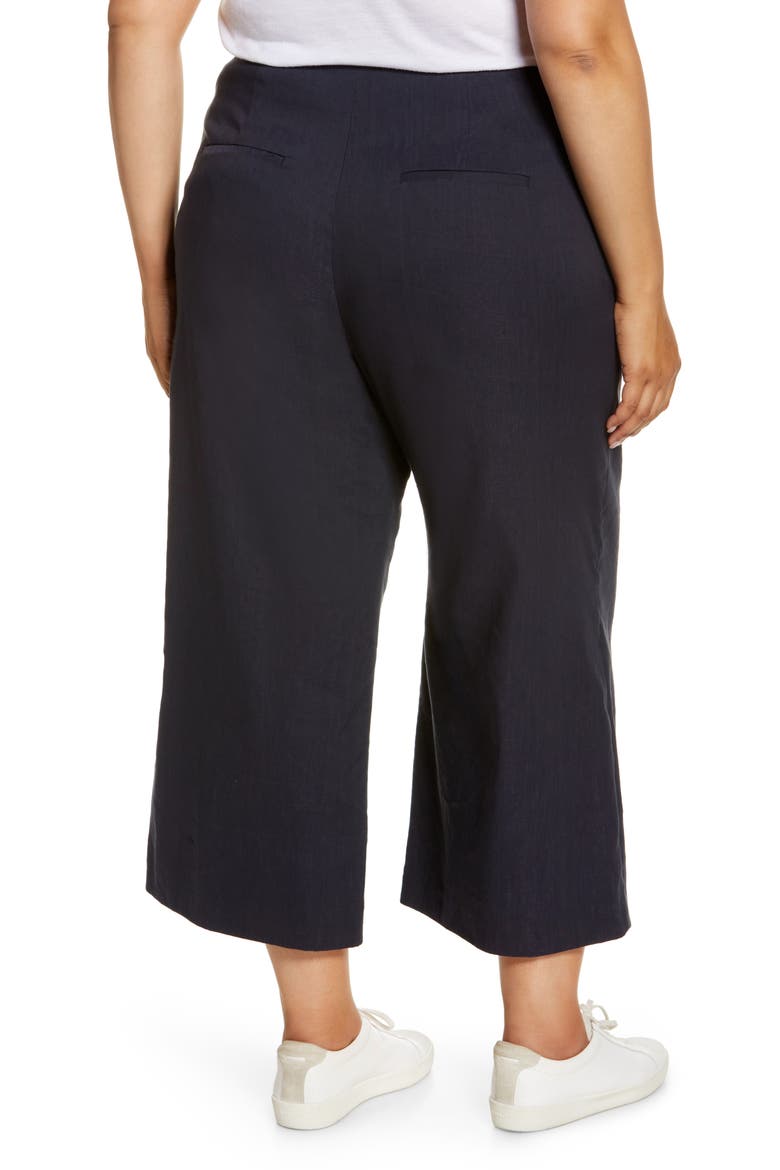 High Waist Wide Leg Pants, Alternate, color, COASTAL