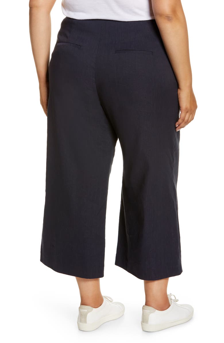 Vince High Waist Wide Leg Pants, Alternate, color, Coastal