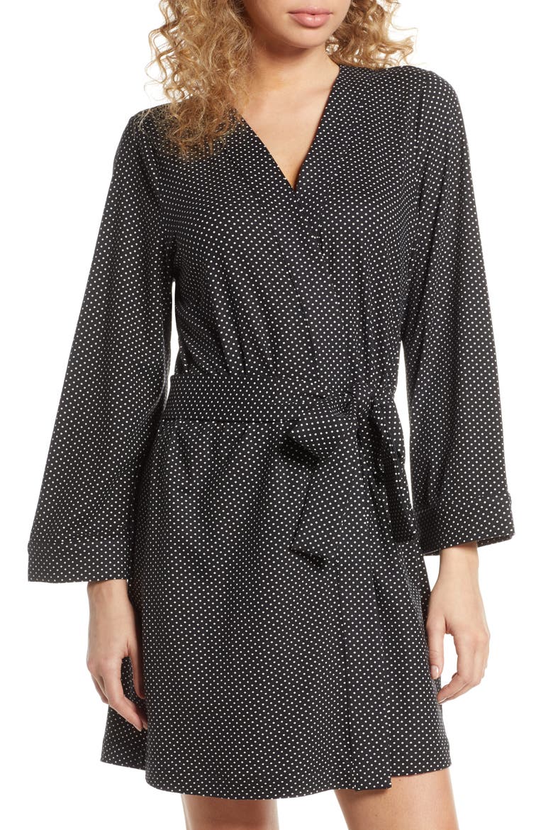 Classic Short Robe, Main, color, DOTTY