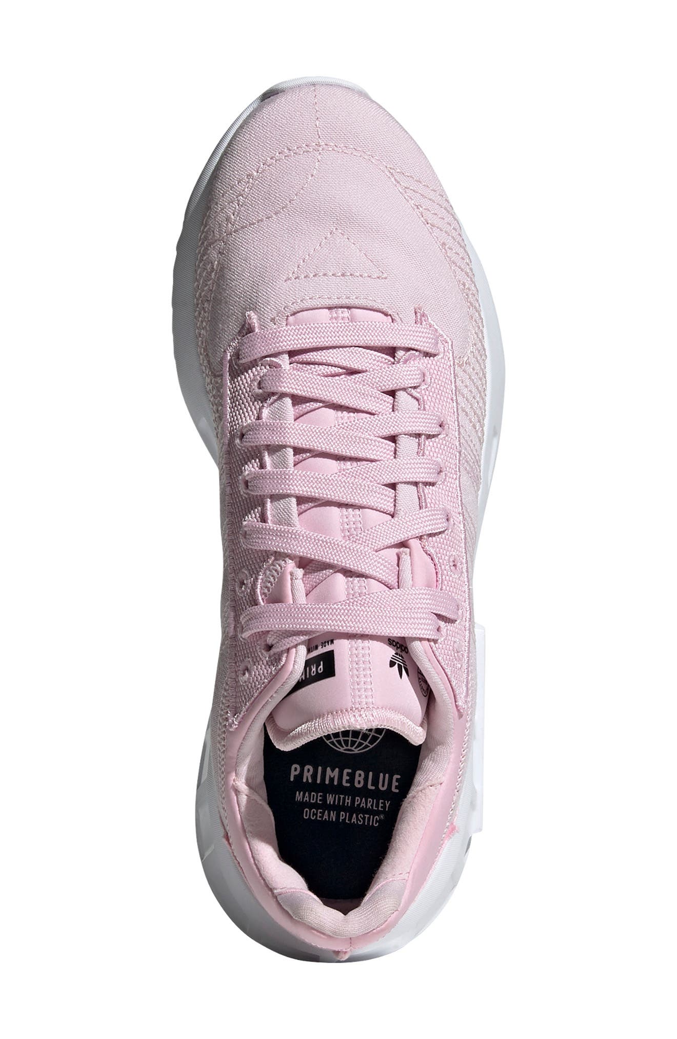Earth Runner Primeblue Sneaker, Alternate, color, CLEAR PINK/ WHITE/ CORE BLACK