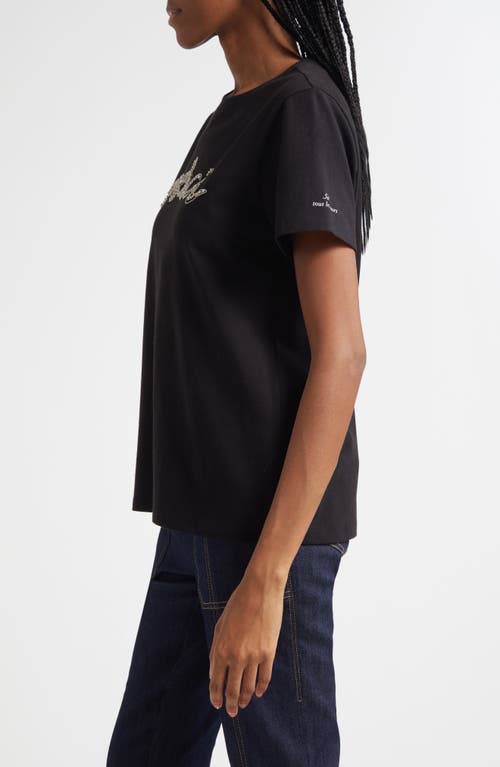 Cinq À Sept Cinq A Sept Merci Chain Tee In Black