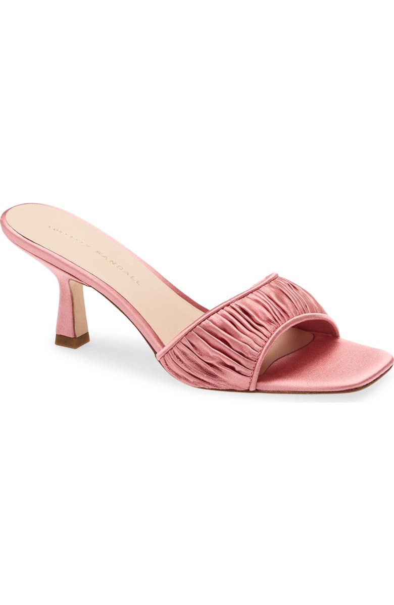 Loeffler Randall Naima Gathered Sandal, Main, color, Rose