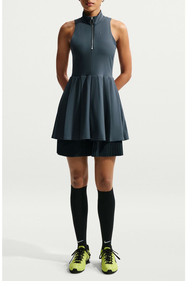 Naomi Osaka Tight Layered Dress, Main, color, ARMORY NAVY/ PHANTOM