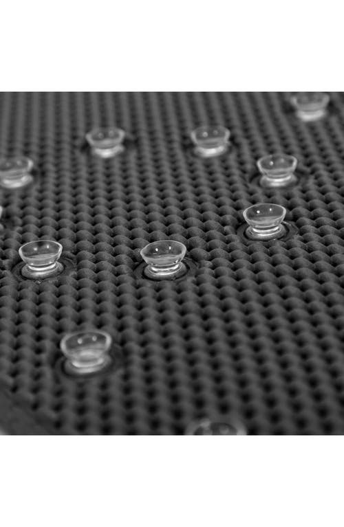 J&v Textiles J And V Textiles Nonskid Double Foam Bath Mat In Black
