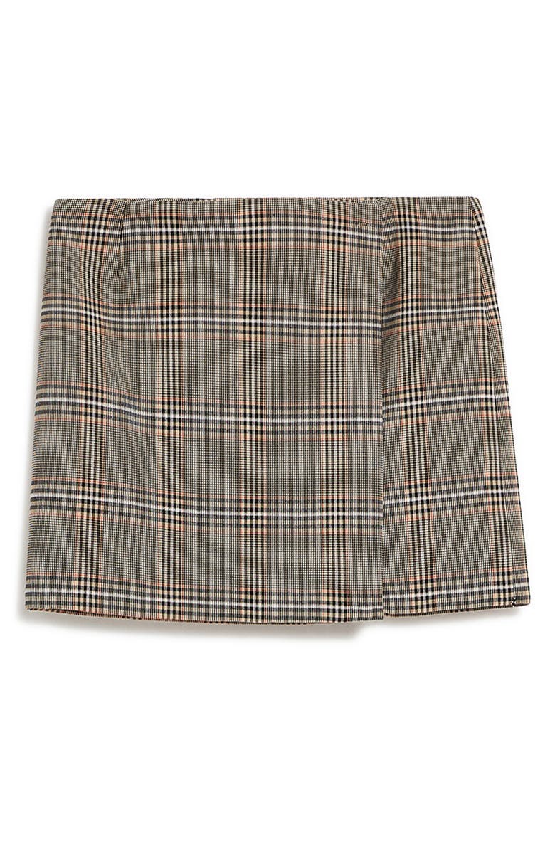 SPORTMAX Glen Plaid Wrap Miniskirt, Alternate, color, 