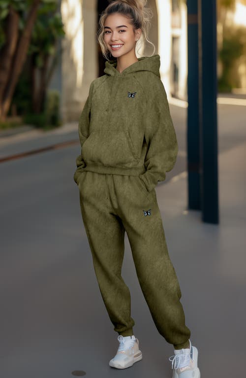 Dalix Butterfly Washed Sweatsuit