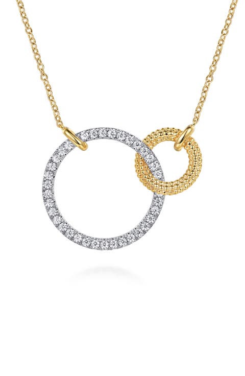 Bujukan Diamond Interlocking Ring Pendant Necklace