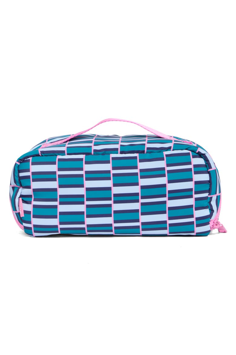 Khatie Large Cosmetic Case, Alternate, color, TEAL/ PINK