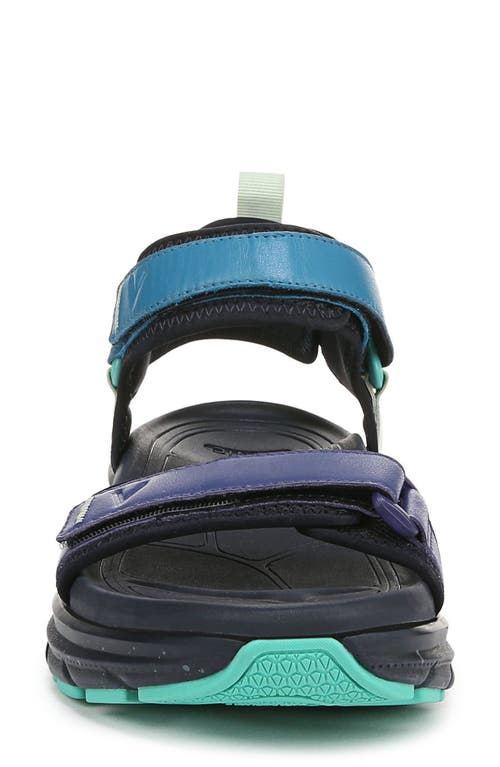 Vionic Walk Max Wandered Sandal In Navy Blazer Multi