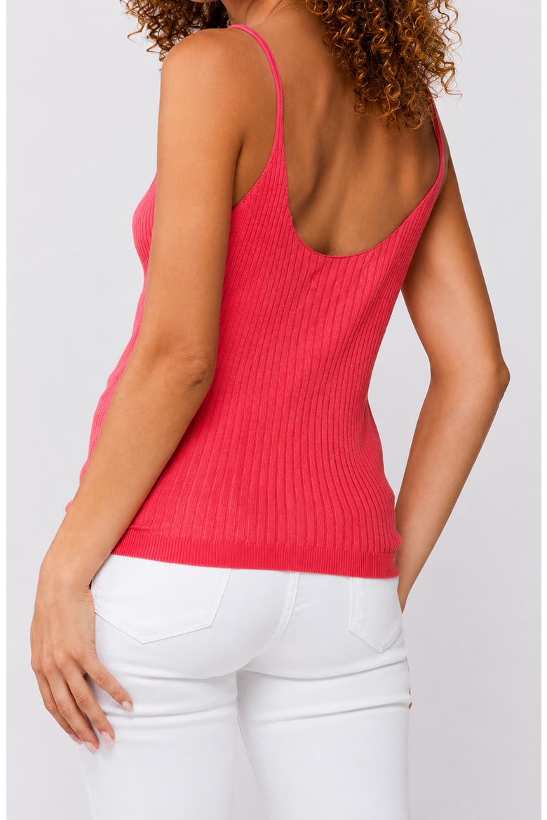 Tavey Rib Knit Camisole, Alternate, color, SUGAR CORAL
