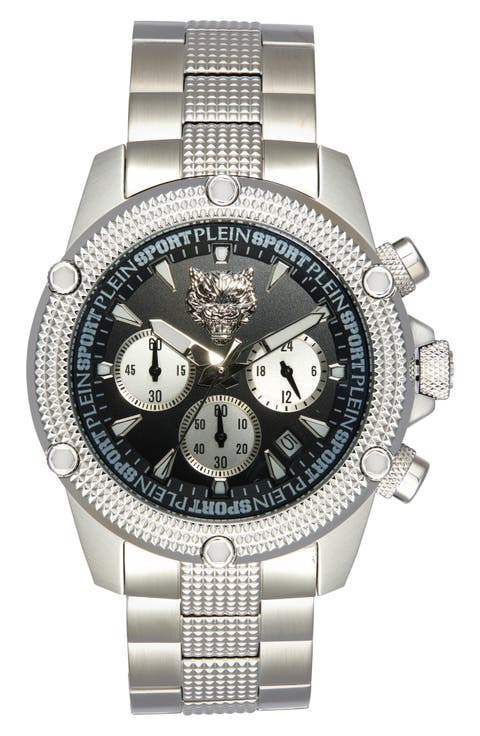 Hurricane Bracelet Strap Chronograph Watch, 44mm