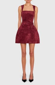 Amanda Uprichard Bethany Sleeveless Faux Suede Skort