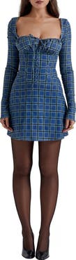 HOUSE OF CB Malika Long Sleeve Cocktail Minidress