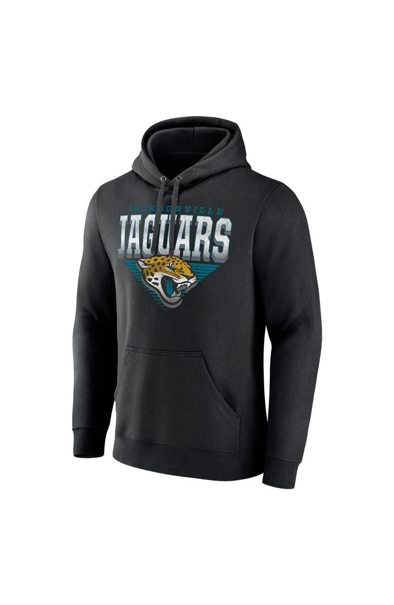 FANATICS Men's Fanatics Black Jacksonville Jaguars Geometric Chrome Pullover Hoodie, Alternate, color, 