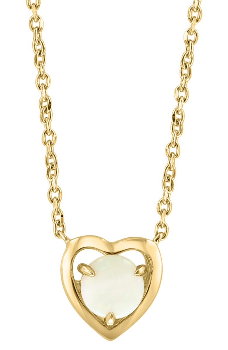 EFFY Opal Heart Pendant Necklace, Alternate, color, Gold