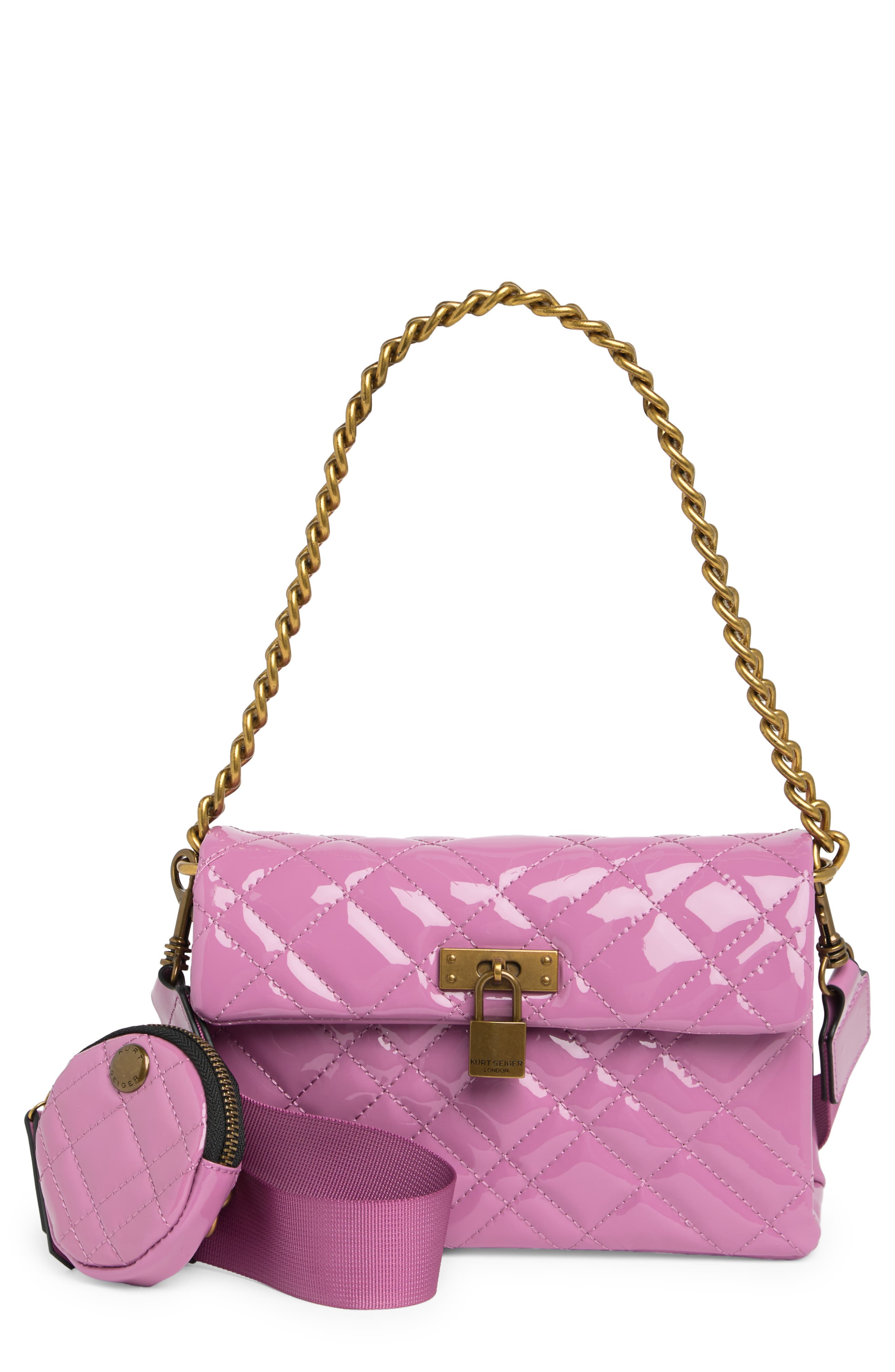 Kurt Geiger London Medium Brixton Lock Convertible Crossbody Bag ...