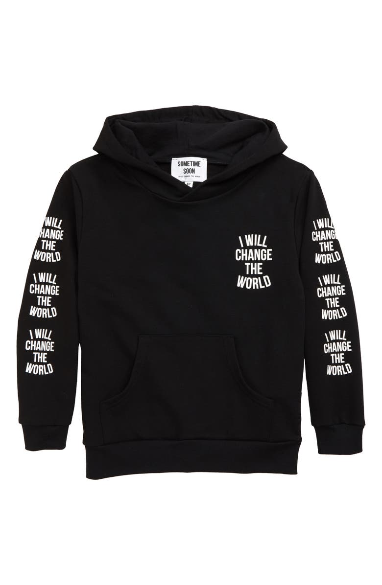 Sometime Soon Worth Glow in the Dark Hoodie, Main, color, 