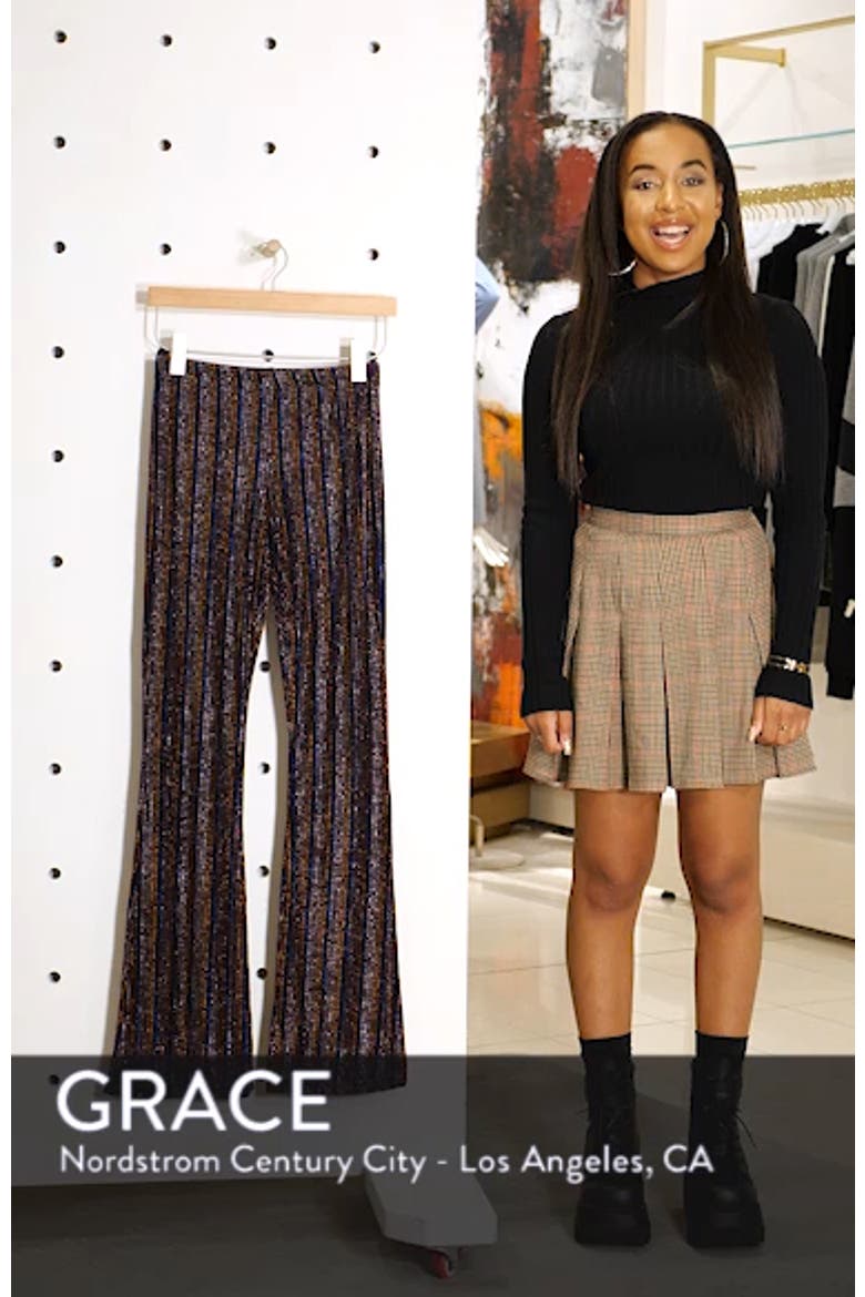 Glitter Stripe Flare Leg Pants video