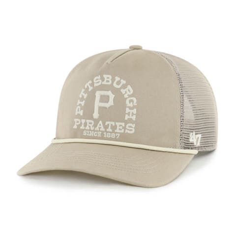 Men's '47  Khaki Pittsburgh Pirates Ranchero Adjustable Hitch Hat