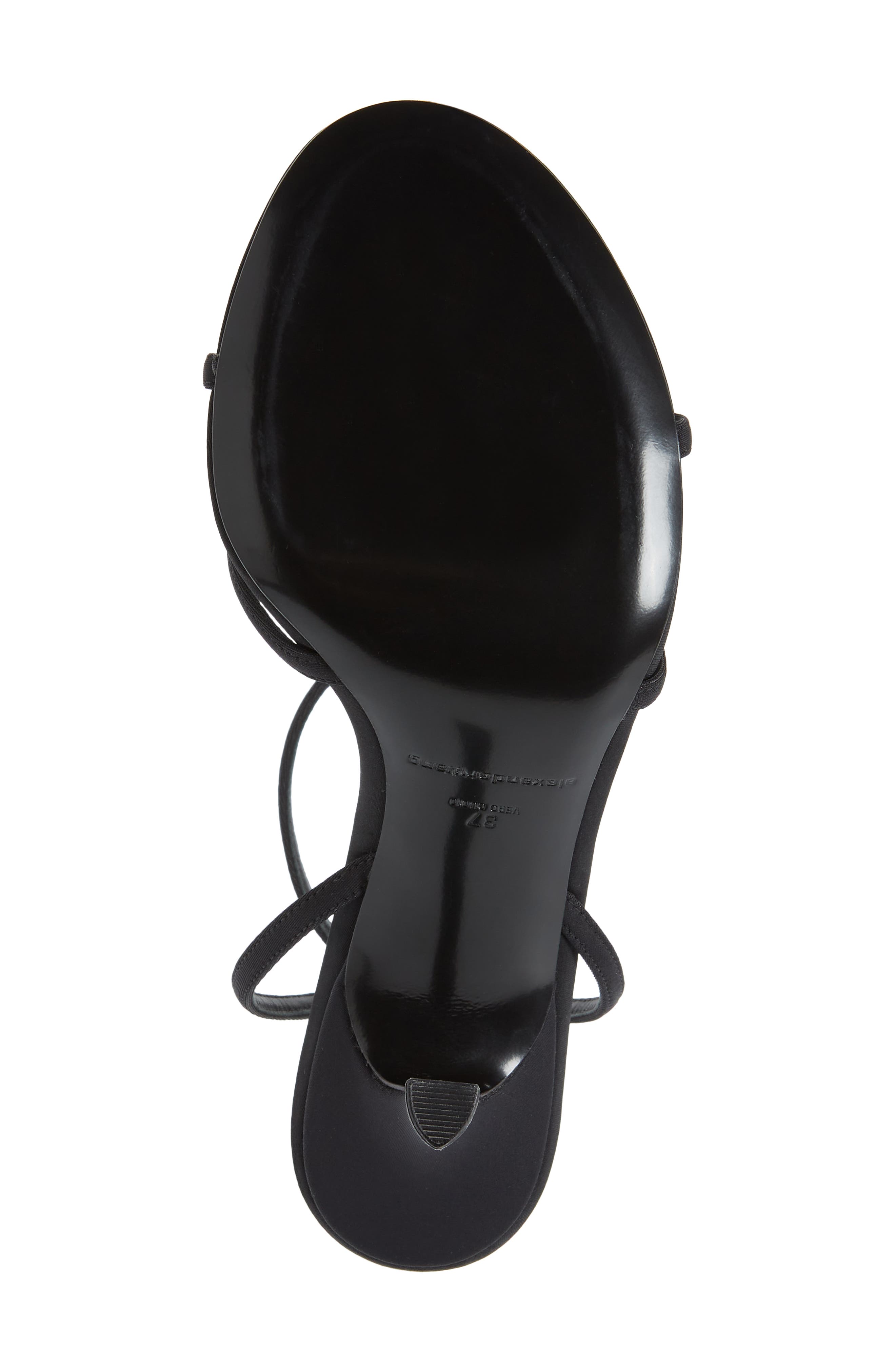 Alexander Wang Dahlia Rhinestone Logo Sandal, Alternate, color, 